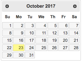 Un développeur a créé un sélecteur de date