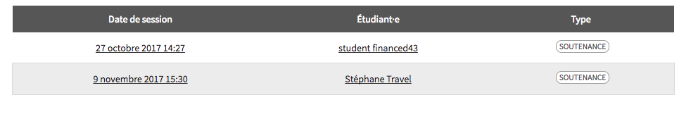 La soutenance est planifiée