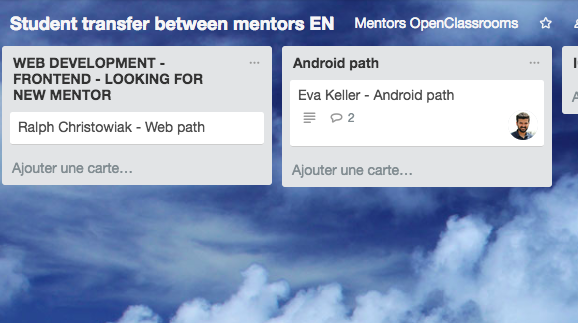 Transferring mentors