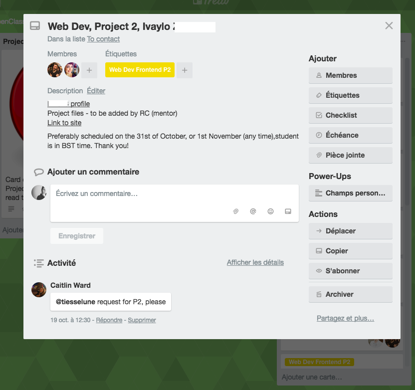 Scheduling project presentations