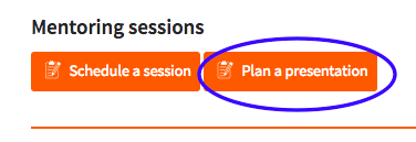 Scheduling a project presentation