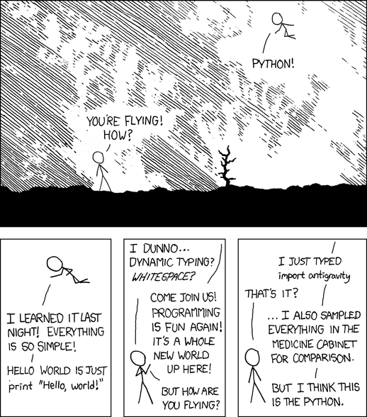 La puissance de Python selon XKCD