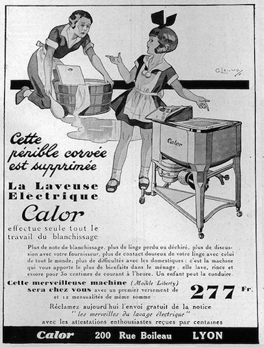 La laveuse électrique, publicité ancienne