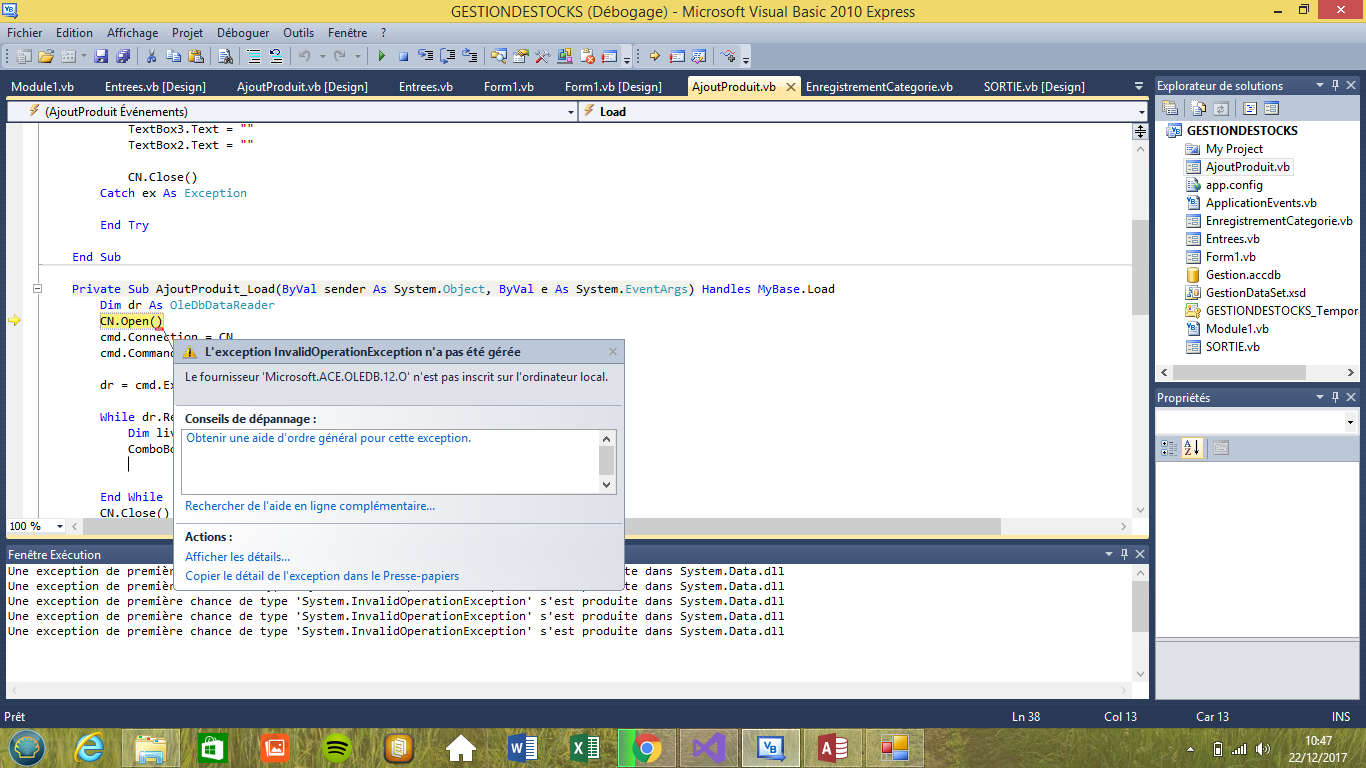 Le fournisseur microsoft ace oledb 12 o par rolandbil page 1