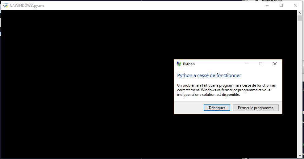 Crash du à Pygame? par Lyneia - OpenClassrooms