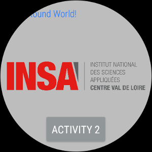 Utilisation d'un LinearLayout dans un monde rond
