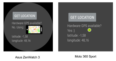 Géolocalisation sur la ZenWatch3 et la Moto 360 Sport