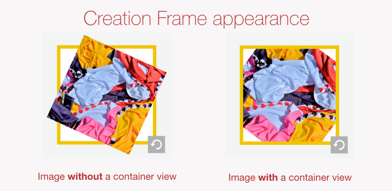 Image with vs. without a containing view