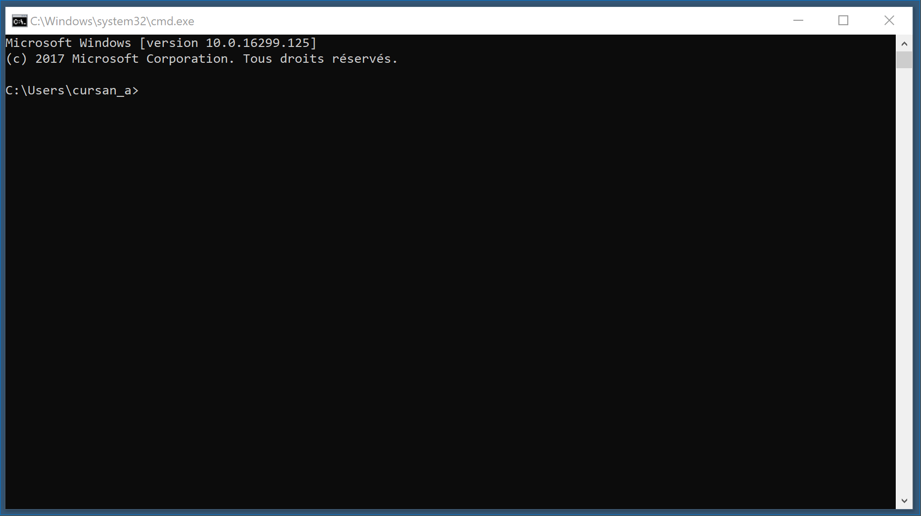 Terminal sur Windows
