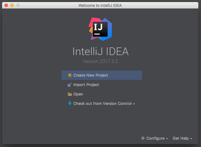 Création d'un nouveau projet sur IntelliJ