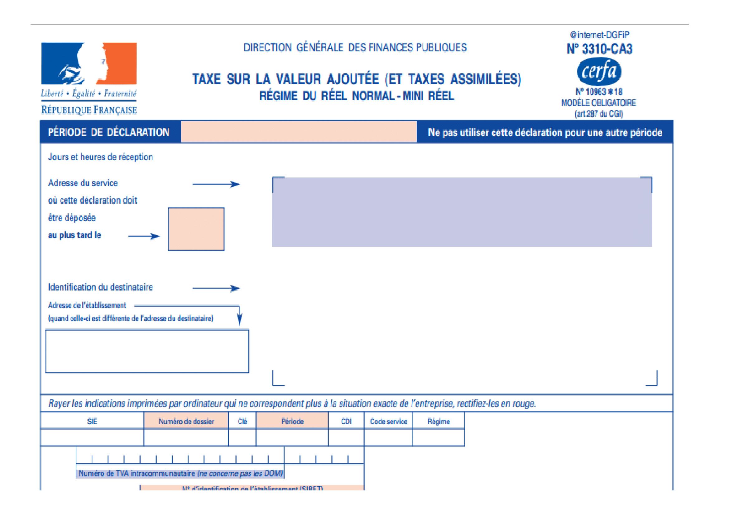 Déclaration de TVA