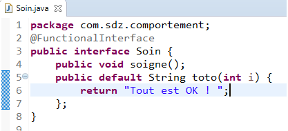 Méthode par défaut dans une interface fonctionnelle