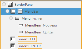 Ajout de deux points de menu