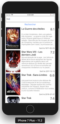 Récupération des posters des films de l'API TMDB