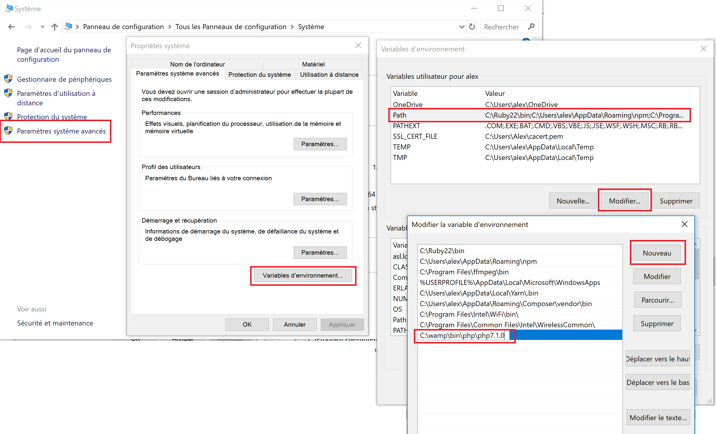 Le labyrinthe de Windows