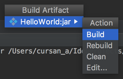 HelloWorld:jar >Build
