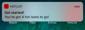 HotList reminder notification!