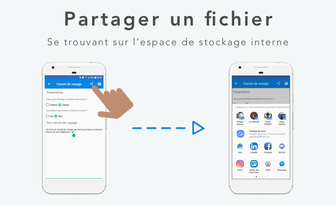 Partager un fichier depuis la mémoire interne