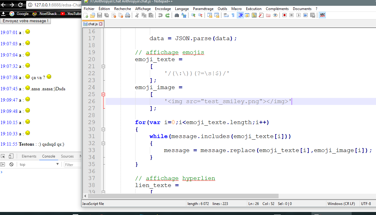 [Résolu] Javascript : RegEx avec replace - page 1 - OpenClassrooms