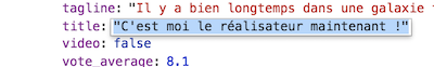 Changement d'une propriété de notre application avec Chrome developer tools