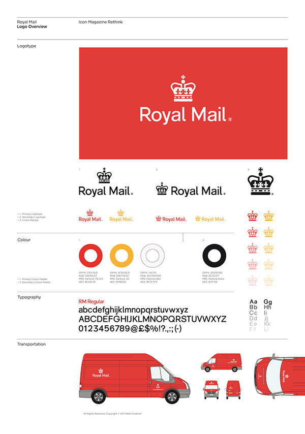 Logos, color, typography and usage to show how the visual system looks.