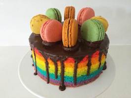 A layered cake.