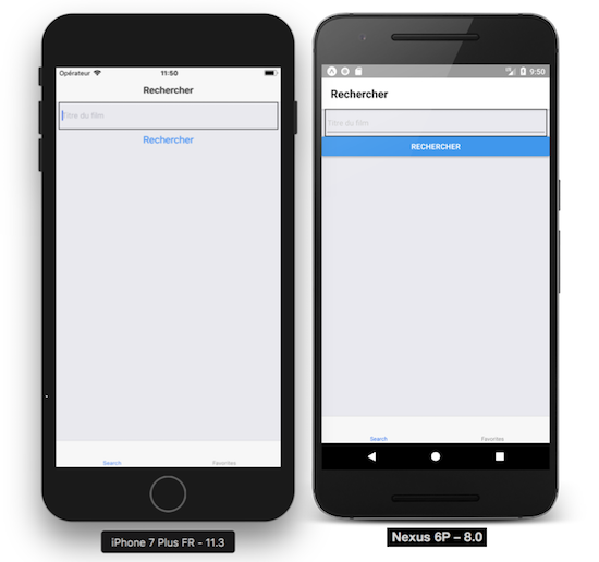 Combinaison de navigation : StackNavigator dans un TabNavigator
