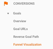 The Funnel Visualization menu option