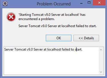 Regenboog Is aan het huilen Een bezoek aan grootouders ServerTomcat v9.0 Server at localhost failed to st - Server Tomcat v9.0  Server at localhost failed to start. par marwabenyoussef - page 1 -  OpenClassrooms