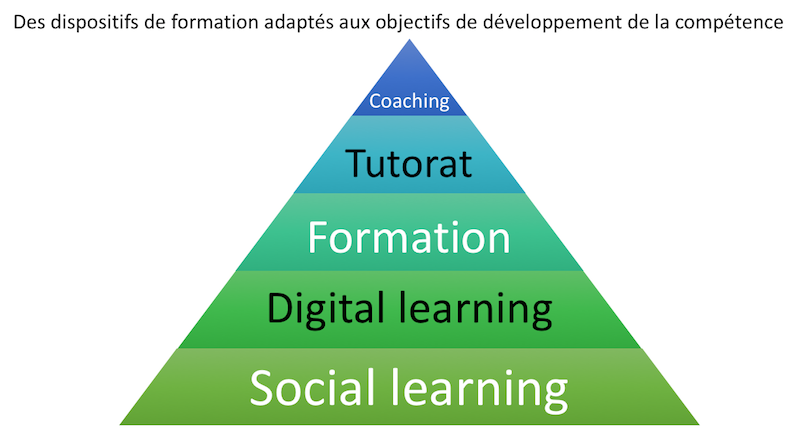 Différents dispositifs de développement de la compétence