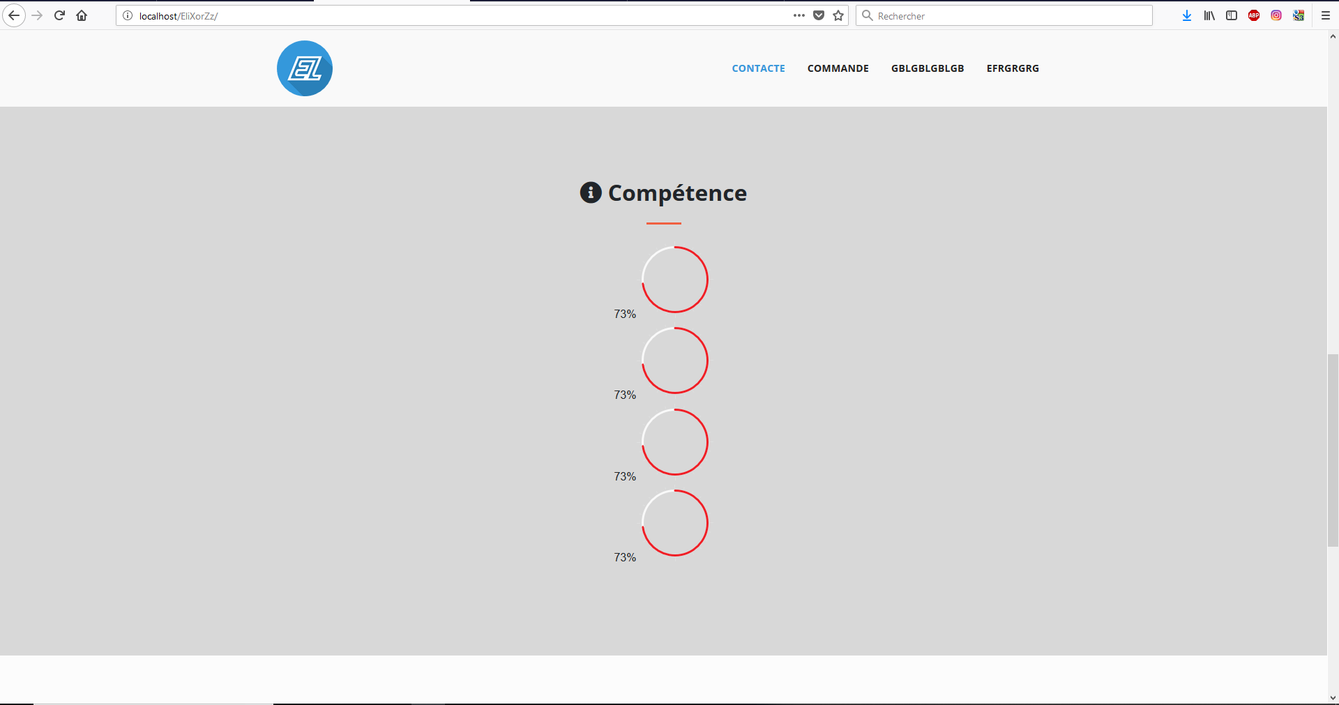circle progress bar jquery horizontale par MorganBattig - OpenClassrooms