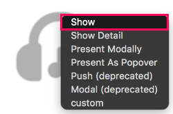 Configure display mode