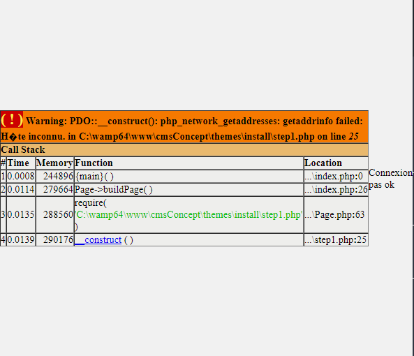 r solu test de connexion mysql sans erreur par topjacks page 1