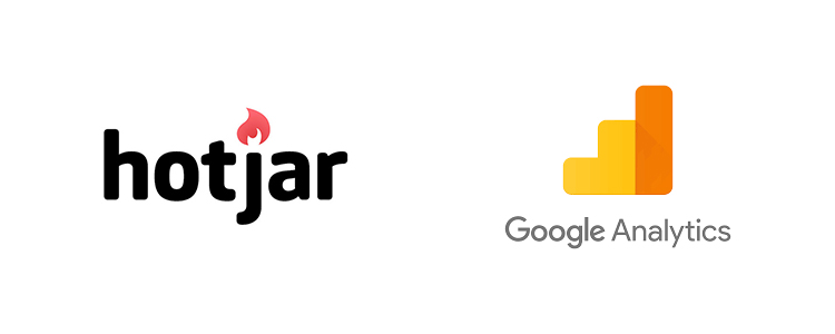 Logos Hotjar et Google Analytics