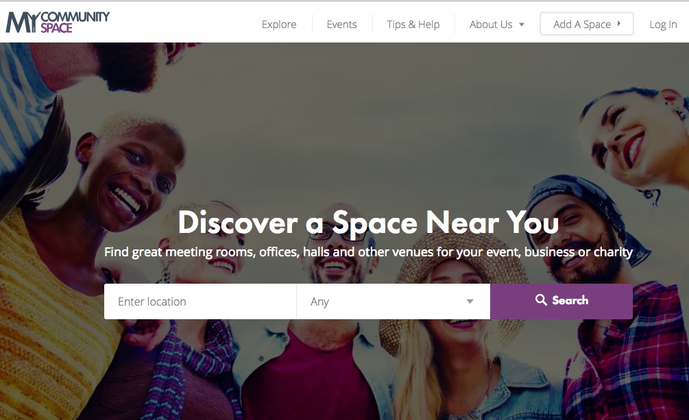 Community space web page