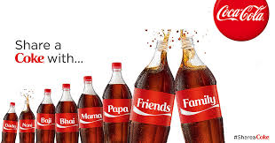Coca Cola's 'Share a Coke' ad