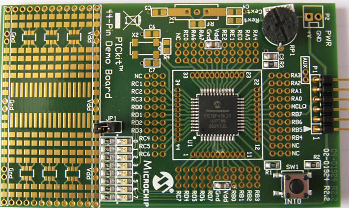 La carte de développement Pic Kit 3 de la société Microchip
