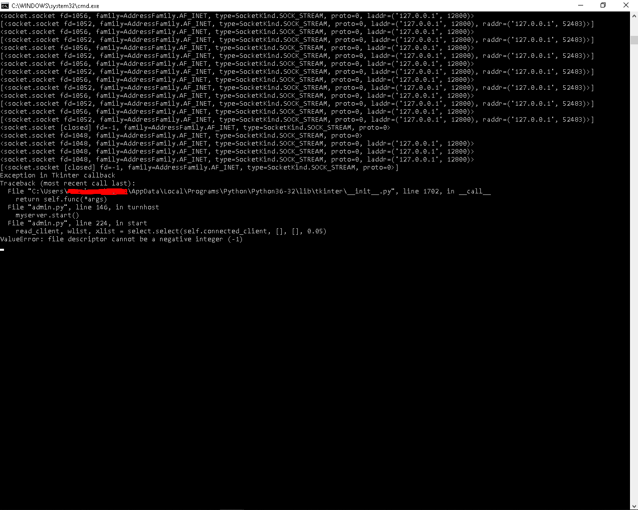 [Python]Erreur de socket par Ptitgeek - page 1 - OpenClassrooms