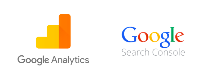 Logos de Google analytics et Google Console