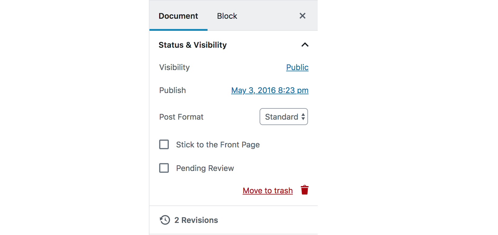 La publication de contenus dans WordPress