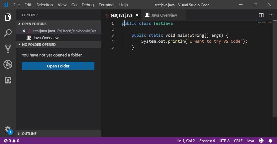 VS Code with Language Support