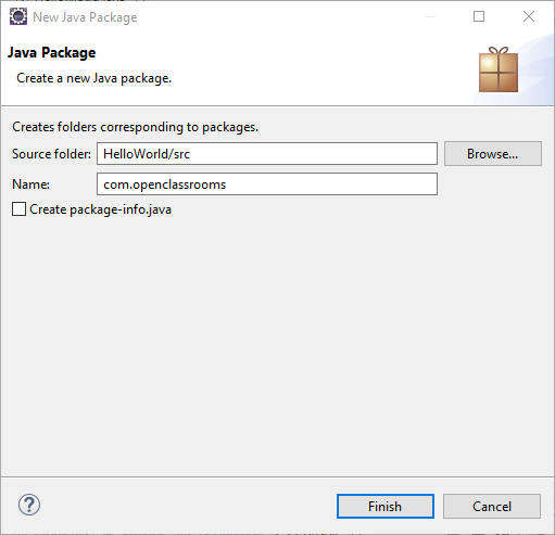 Create a Java Package