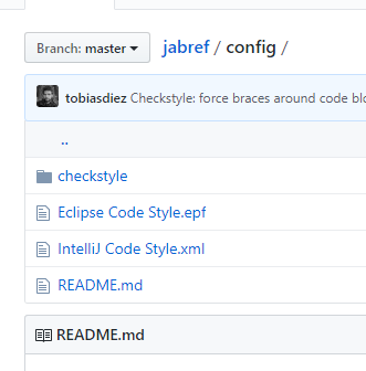 jabref config file specific to web application projects