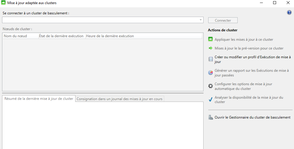 Outil de mise à jour adaptée aux cluster