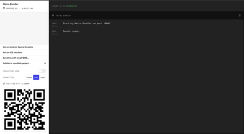 Interface simplifiée pour gérer notre application