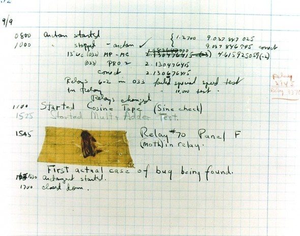 The origin of bugs