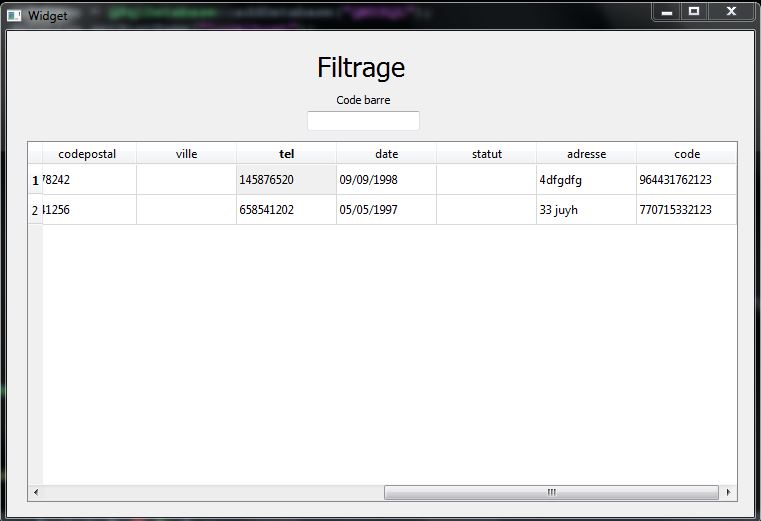 Recherche Dans Une Tableview Qt Qt Par Thomasbigot4