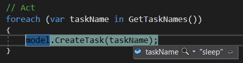 TaskName value