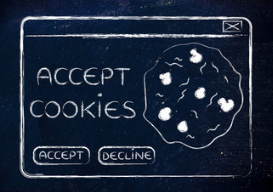 What happens when a site asks you to accept its cookies?