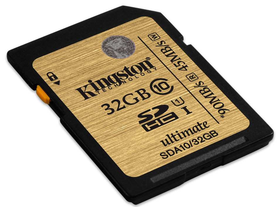 Mémoire 32 Go Flash du commerce [https://www.kingston.com/fr/memory-cards] ©2019 Kingston Technology Europe Co LLP